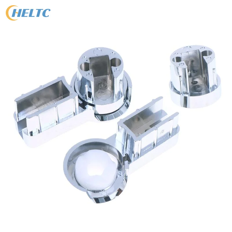 1Set Bath Hinge Brackets For 6mm Glass Stability For Shower Screens Robust ABS Material With Chrome Designed