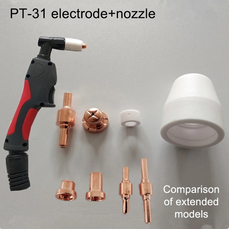 Kit de buse d'électrode de pointe de Machine de découpe Plasma, Machine de découpe de pointe, accessoires de soudage