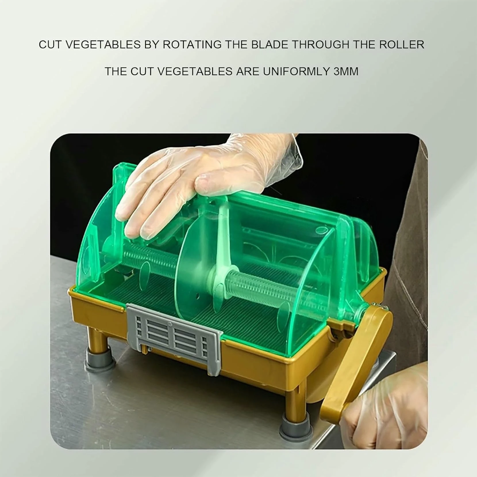 Hand Scallion Cutter Commercial Green Onion Slicer Chopped 3mm Shreds for Scallions Leeks Scallion Shredder for Home Restaurant