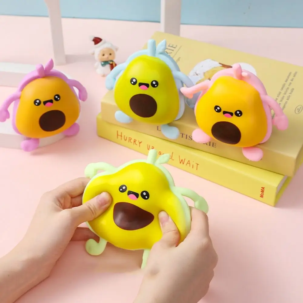 Niedliche Avocado-Quetschspielzeuge, Kneten, Prise, Avocado-Frucht, Quetschball, weich, langsamer Rückprall, sensorisches Spielzeug, Geschenke für Kinder und Erwachsene