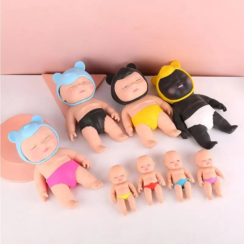 

Squeeze Doll Toy Pressure Relief Mind Release Adults Attention Practical Joke Elastic Doll Squeeze Gadgets Toys for Women Men