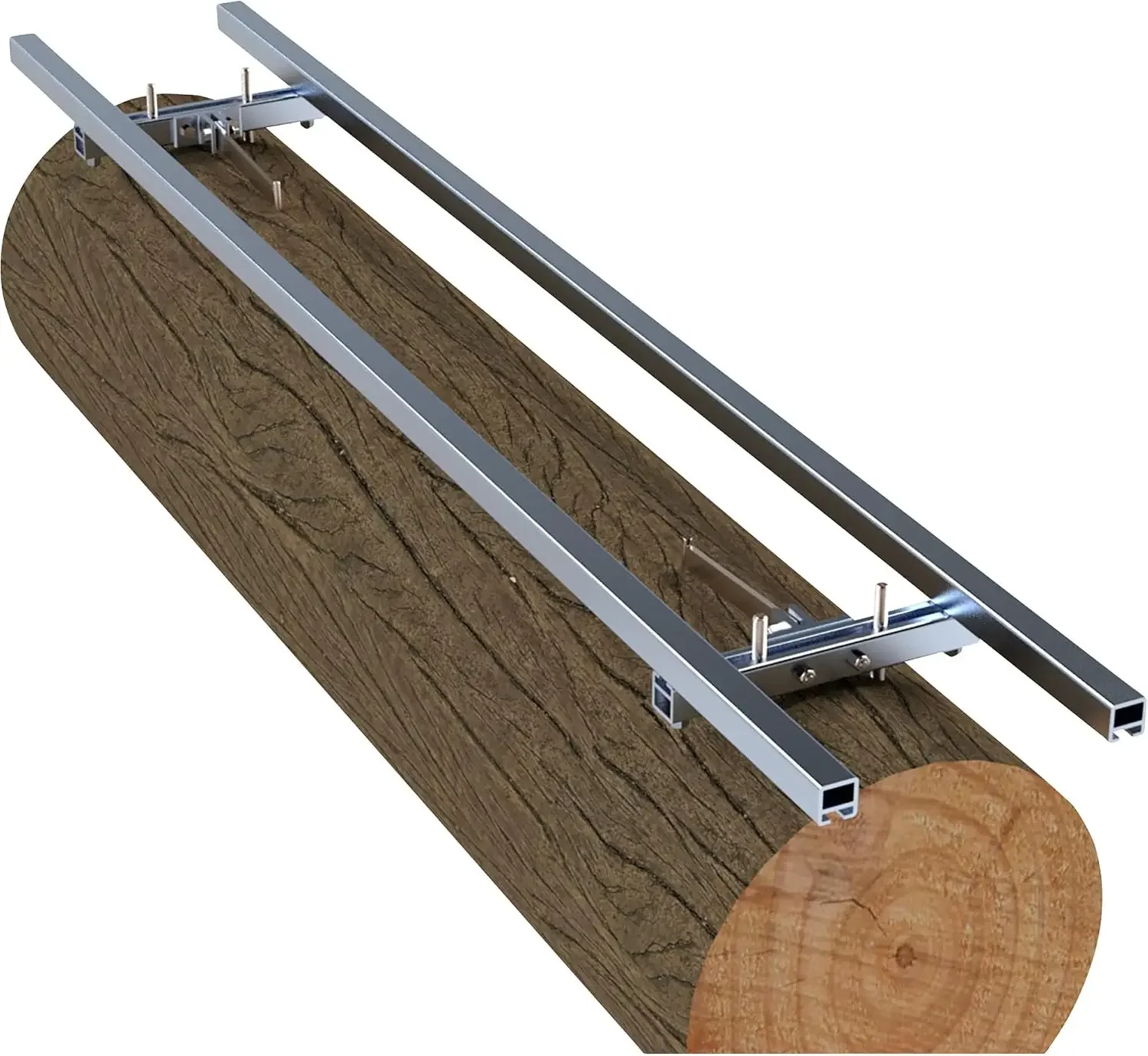 G1085 5 ft EZ Rail Sawmill First Cut Guide System, 2 Crossbar Kits | Aircraft Grade Aluminum Rails, Adjustable Crossbars Level