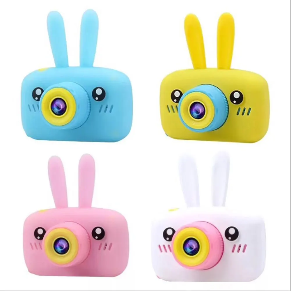 Children\'s Camera Mini Digital Rabbit Camera Educational Toys 1080P HD Screen Outdoor Toys for Girls Boys Birthday Gifts