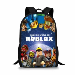 Roblox-Mochila ROBLOX para alunos do ensino primário e secundário, ombro com zíper, meninos e meninas, novo 10 principais vendas acessorio roblox - №9