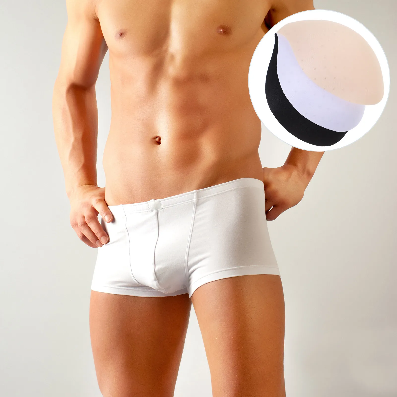 3Pcs Men Underwear Enhancing Sponge Pad Cushion for Briefs Swimwear Increased Masculinity Self Confidence Protection Comfort Fit