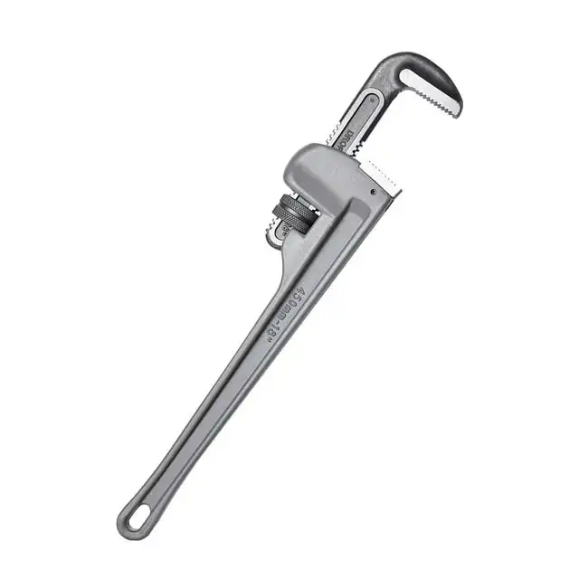 

SKYSHALO 18" Aluminum Pipe Wrench, Adjustable for Plumbing, with Durable Jaw & Comfort Grip, Lightweight