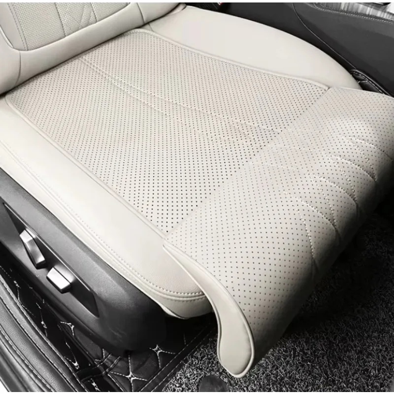 Four‑Season NAPPA Leather Car Footrest, Extended Leg Support Universal Automobile Interior Parts, Wear‑Resistant Surface