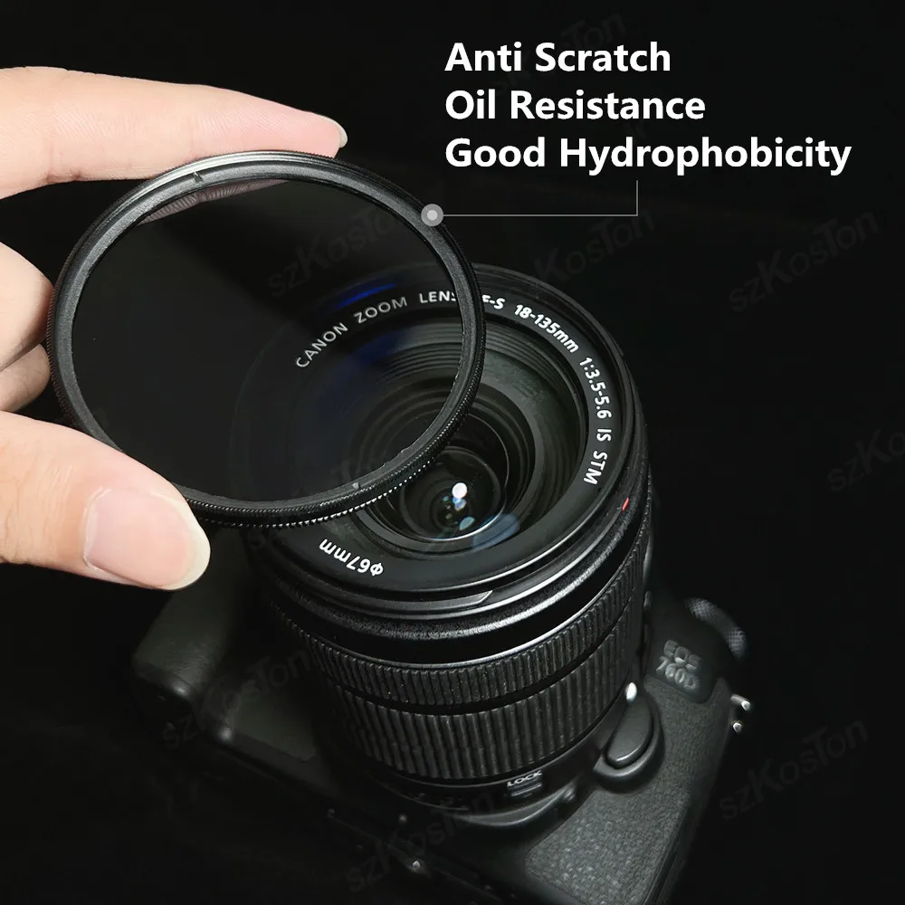 37-86mm UV Filter Lens MC Ultra Slim Optics with Multi Coated Protection 37mm 40mm 43mm 46mm 49mm 52mm 58mm 62mm 67mm 77mm 82mm