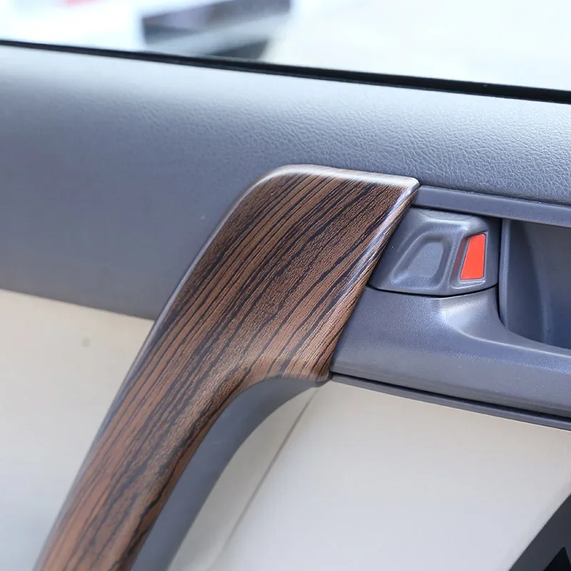 

For Toyota Land Cruiser Prado 150 2010-2018 ABS Carbon Fiber Car Inner Door Handle Cover Trim Stickers Interior Car Accessories