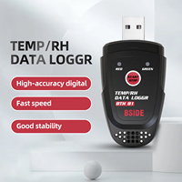 BSIDE Relative Humidity Temperature Recorder TEMP/RH Data Logger Thermometer Hygrometer Moisture Meter with USB