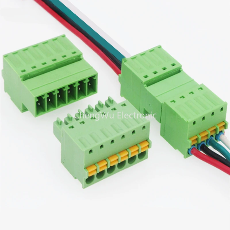 10sets 15EDGRK-3.81mm Plug-in Type 2EDG 2P 3P 4P 5P 6P 7P 8P Type Green Terminal Block 2EDGRK for Connector