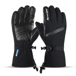 Guantes de esquí para hombre y mujer, manoplas impermeables para Snowboard, ciclismo, pantalla táctil, nieve y motocicleta, Invierno