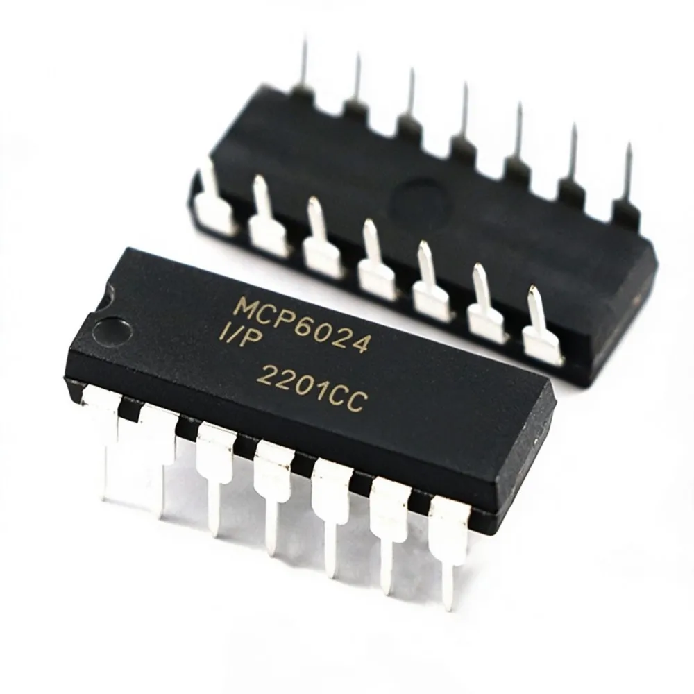 5PCS MCP6024-I/P MCP2221-I/P PIC16F684-I/P PIC16F676-I/P MCP6044-I/P DIP-14