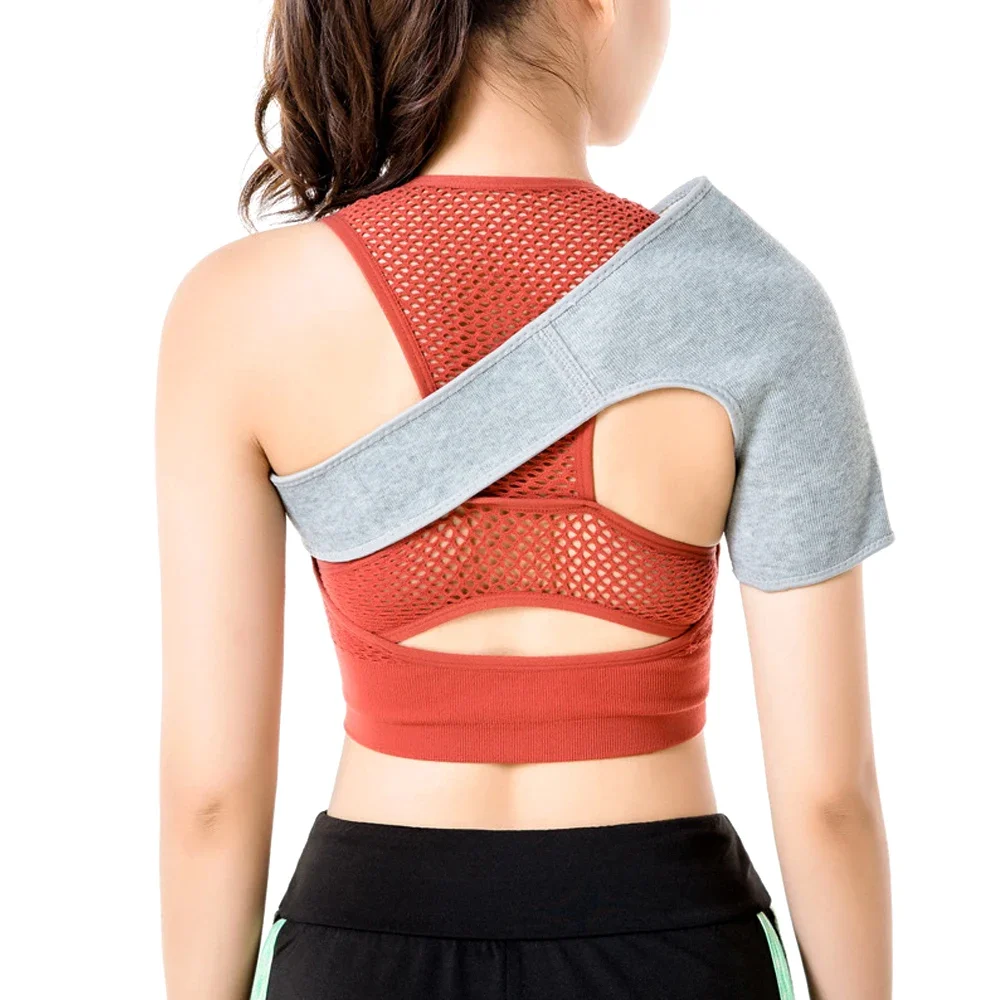 Bamboo Charcoal Back Support Shoulder Guard Brace Retaining Straps Posture Belts Protector Reinforced Left Right Shoulder Strap