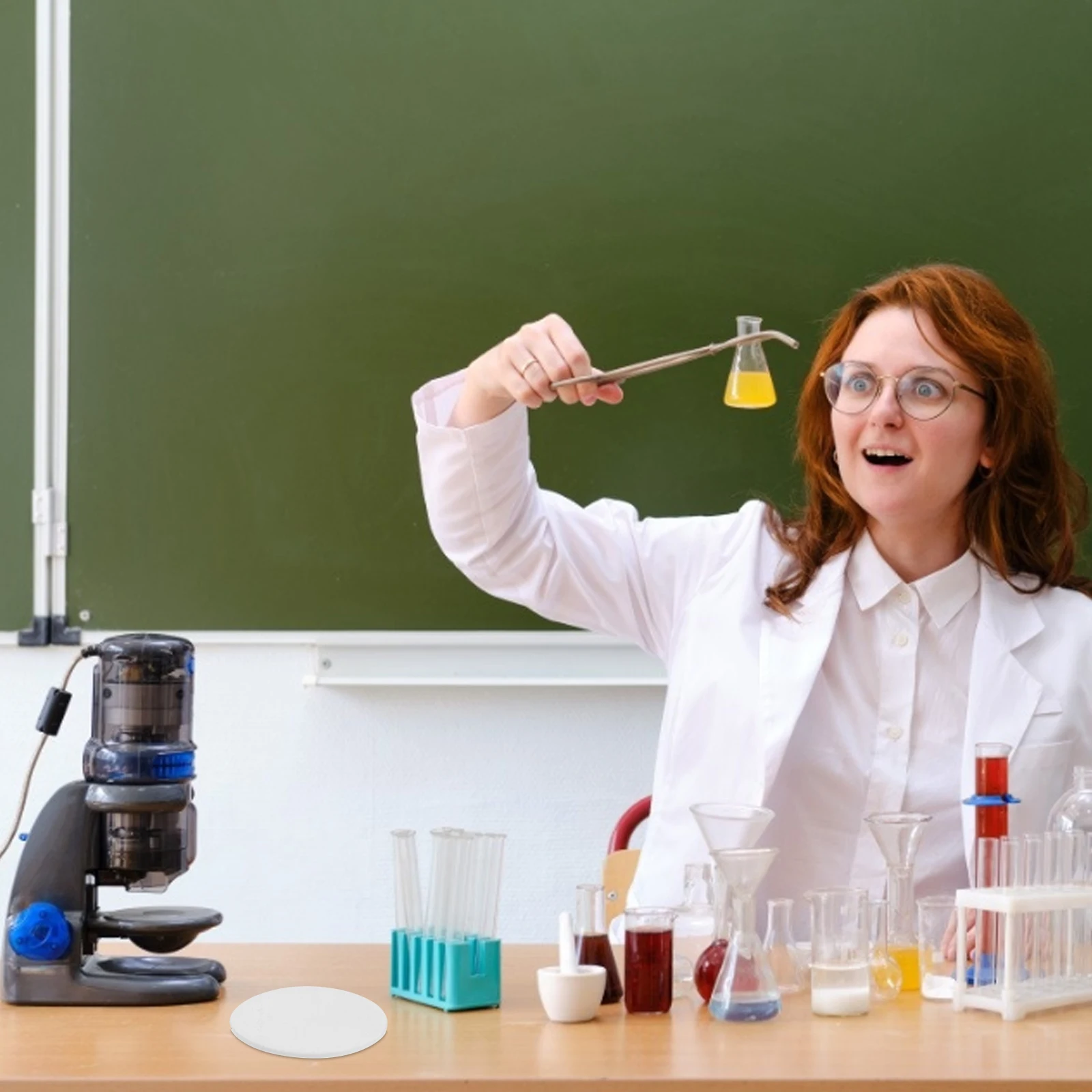 

PTFE Surface Dish Laboratory Watch Dishes Round High Temperature Resistance Chemistry Utensils
