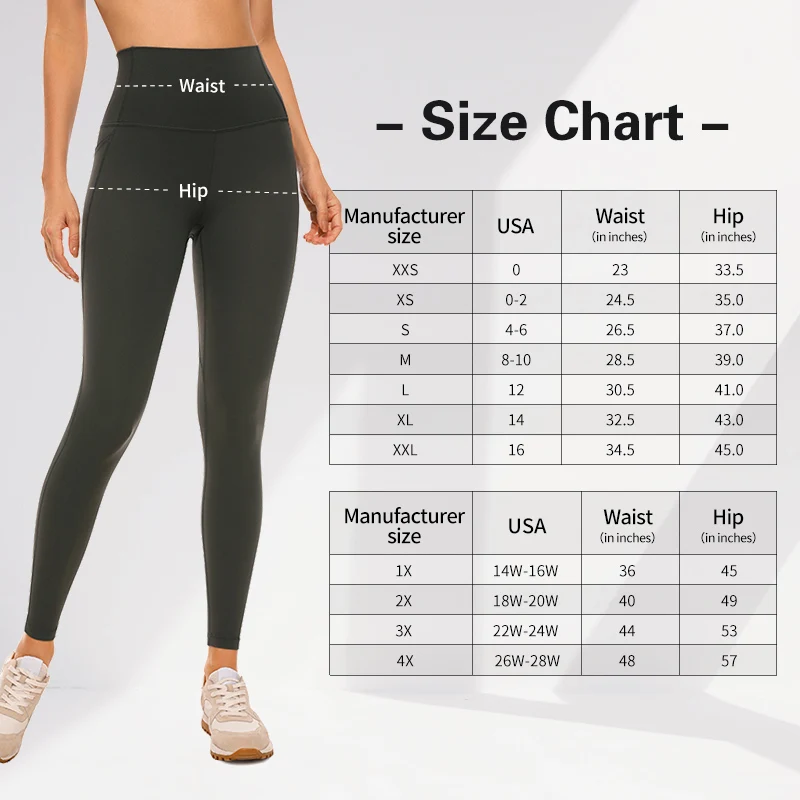 Womens Butterluxe Workout Leggings 25 Inches High Waisted Buttery Soft Gym Yoga Pants with Pockets