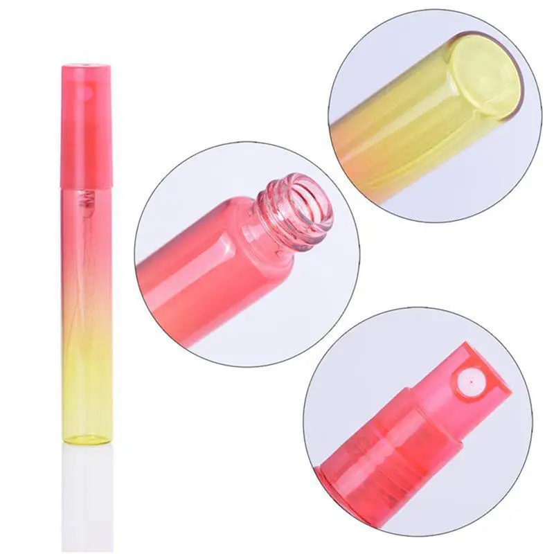 10/30/50/100pcs/lot 5ML-8ML 6Colors Mist Perfume Bottles Glass Empty Bottles Refilable Mini Spray Shade Bottles For Fragrance