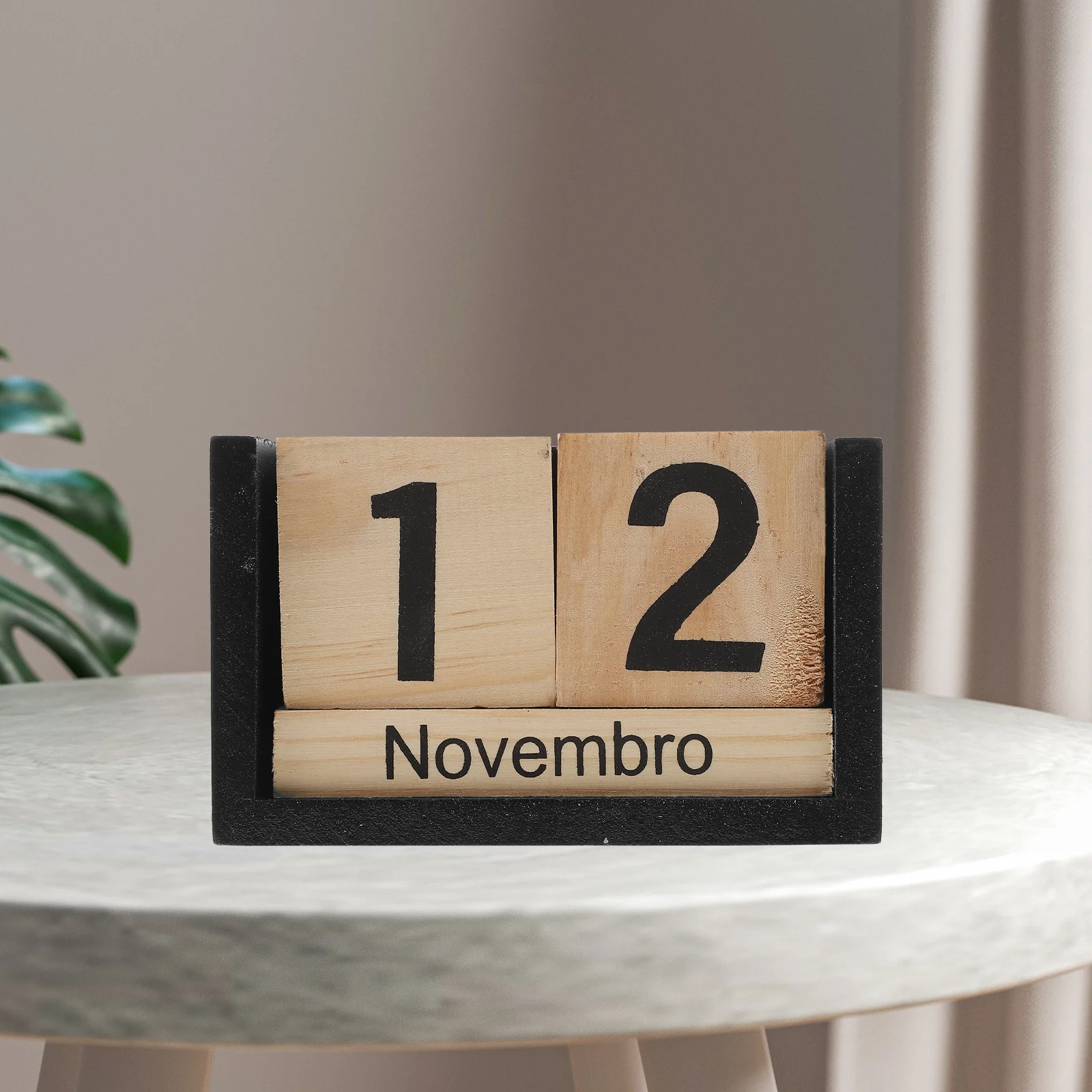 

Wooden Block Perpetual Desktop Calendar For Office Home School Desk Decor Mini Time Planning Calendar Wood Cube