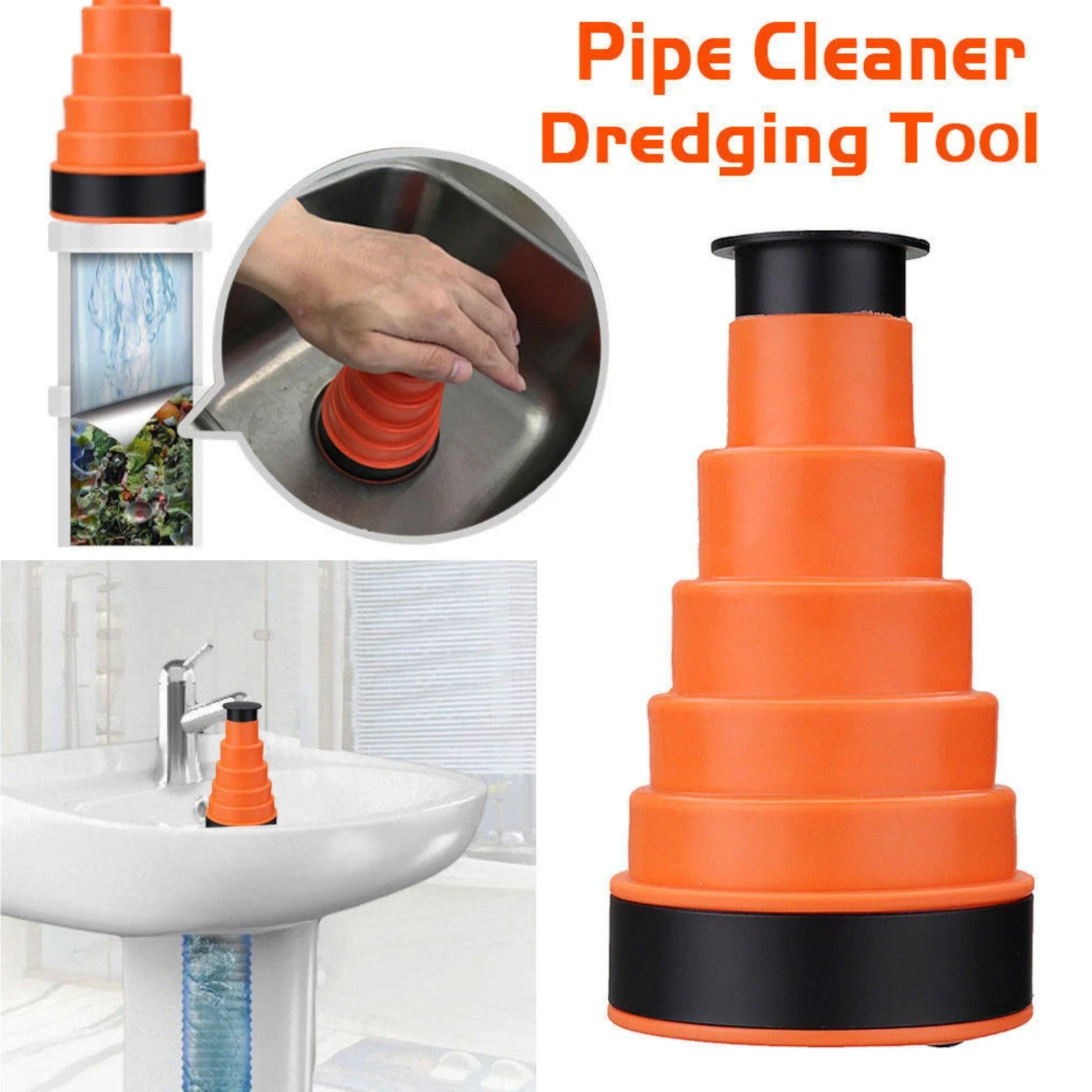 High Pressure Air Blaster Clog Drain Cleaning Remover Tool for Kitchen Plunger Sink Sewer Dredge Pipe - Efficient Bathroom Toile