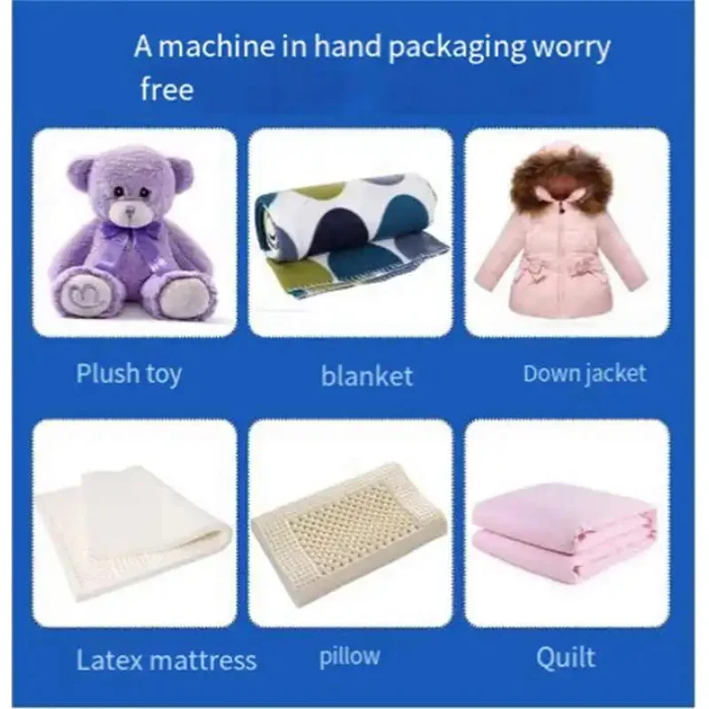 Pneumatic Vacuum Quilt Comprsor Baler ows Cloth Foam Sponge Packaging Bag and Film Packing hine