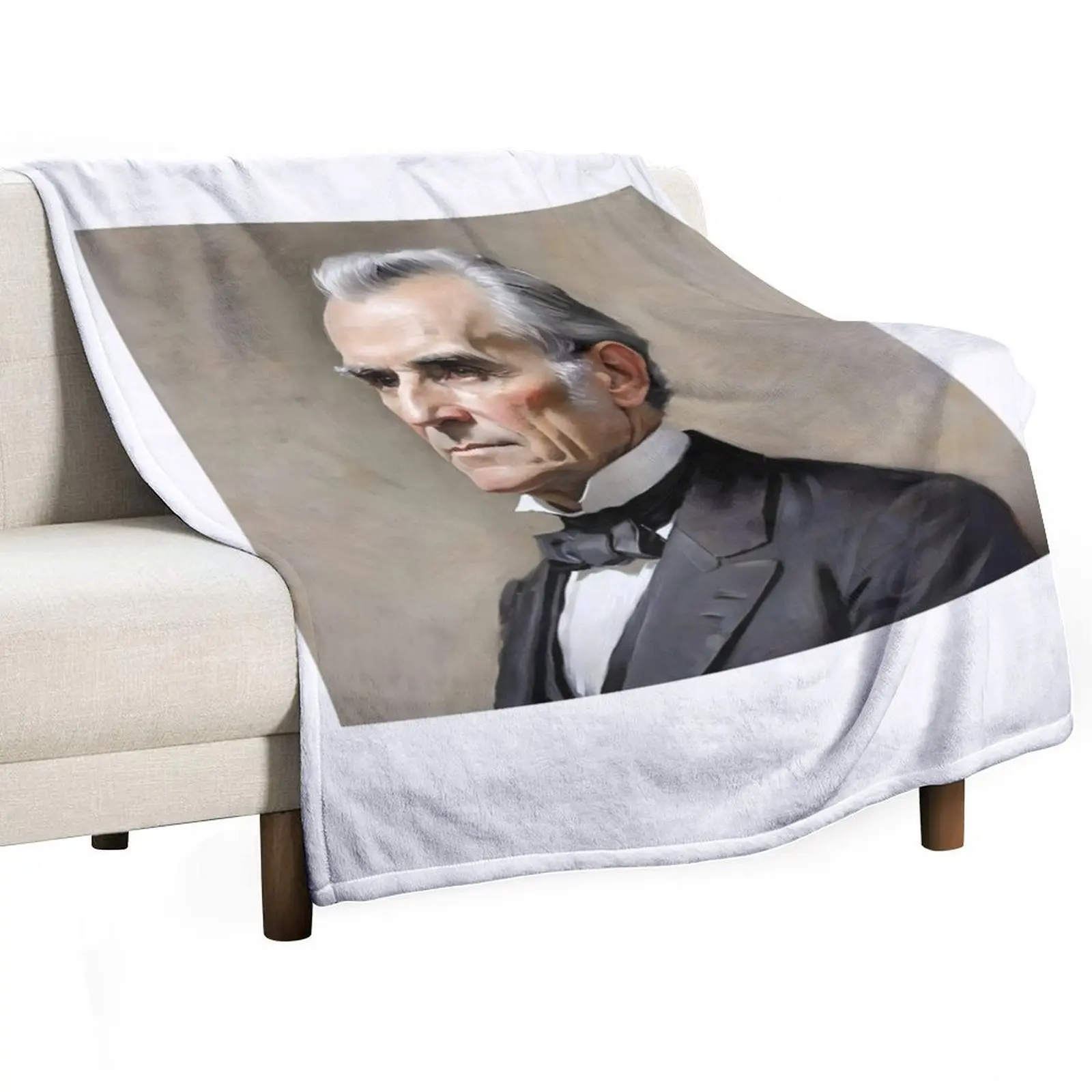 

Portrait Of James K. Polk- U.S. Presidents Series Throw Blanket Hairy Sofas Decorative Beds Decorative Sofas Blankets