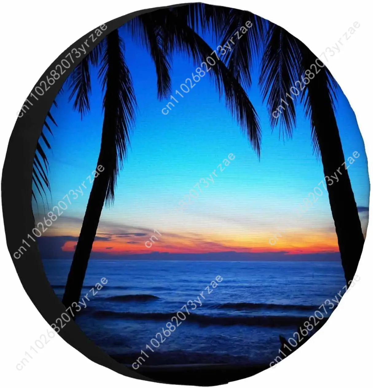 Синий закат, пляж, различные модели, чехол для запасного колеса, защита от песка и пыли, защита от ветра и дождя, прочные и прочные чехлы для шин
