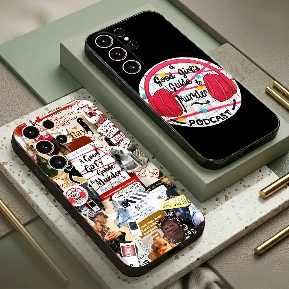 

agggtm A Good Girls Guide to Murder Phone Case For Samsung S20,21,22,23,24,25,26 plus,ultra Lite Black Silicone Cover