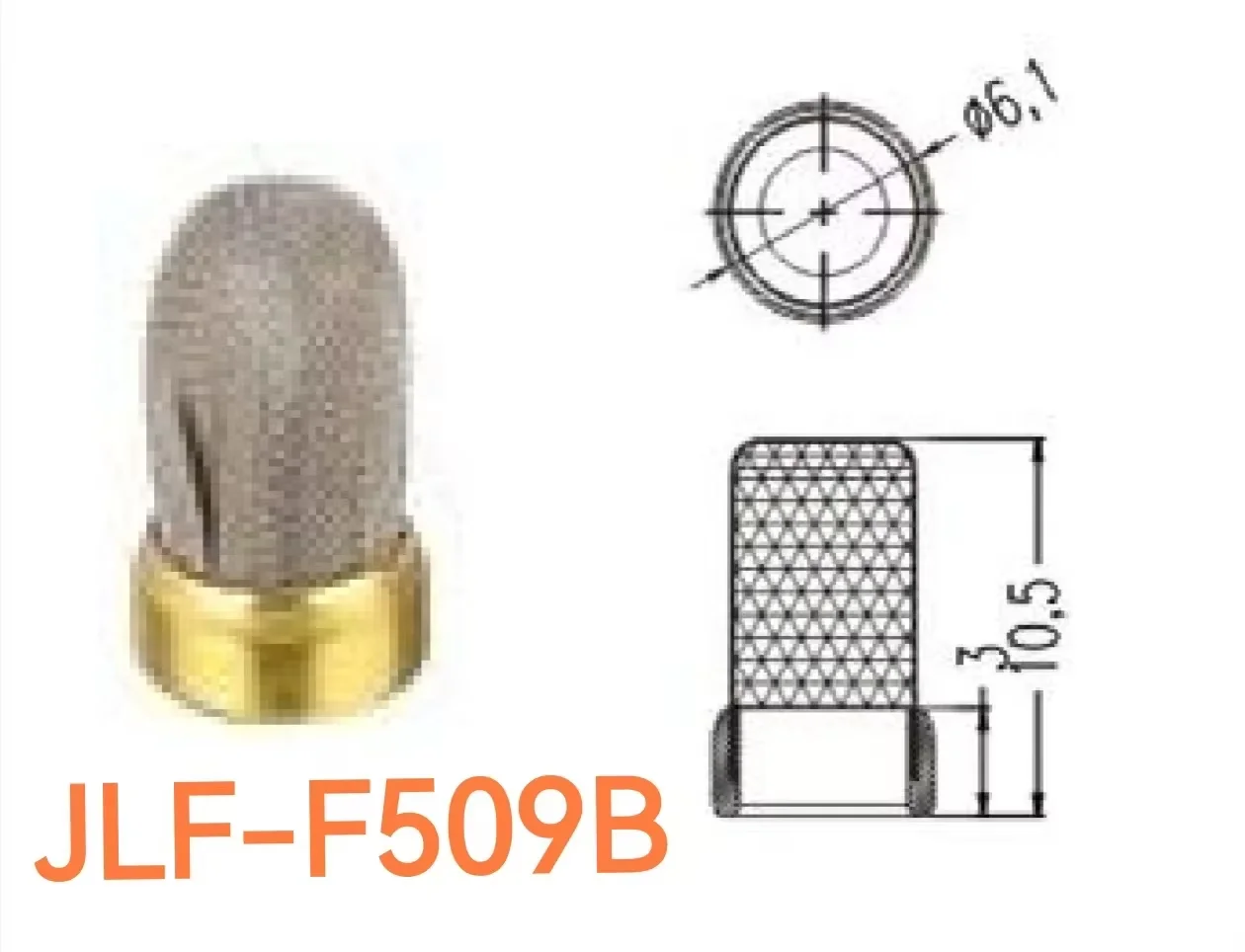 Free Shipping 10Pieces Fuel Injector Metal Micro Filter 10.5*6.1*3mm for Bosch Unviersal Fuel Injector Repair Kits (Jlf-F509B)