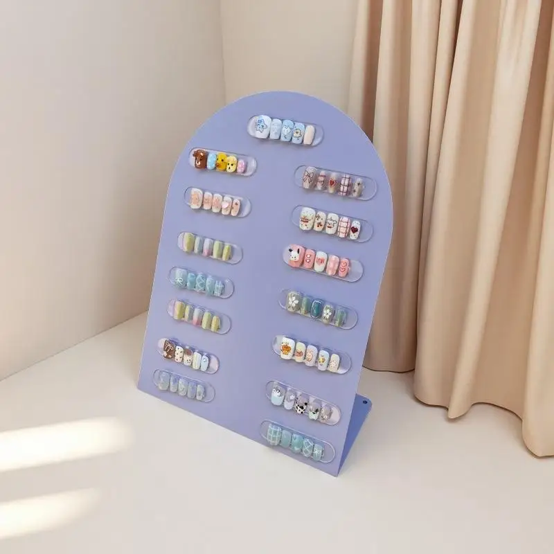 Nieuwe Premium Acryl Nagelkleurplaat Magneet Nageltips Display Board Vergelijking Kleurenkaart Met Nummerstickers Voor Nagelsalon