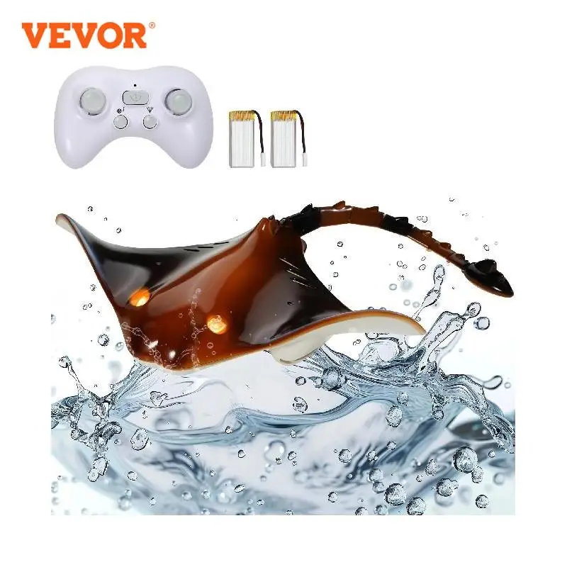 

VEVOR RC Boat Simulation Robot Manta Ray 2.4G Remote Control Electric Toys Summer Water Spoof Toys for Boys Birthday Gifts