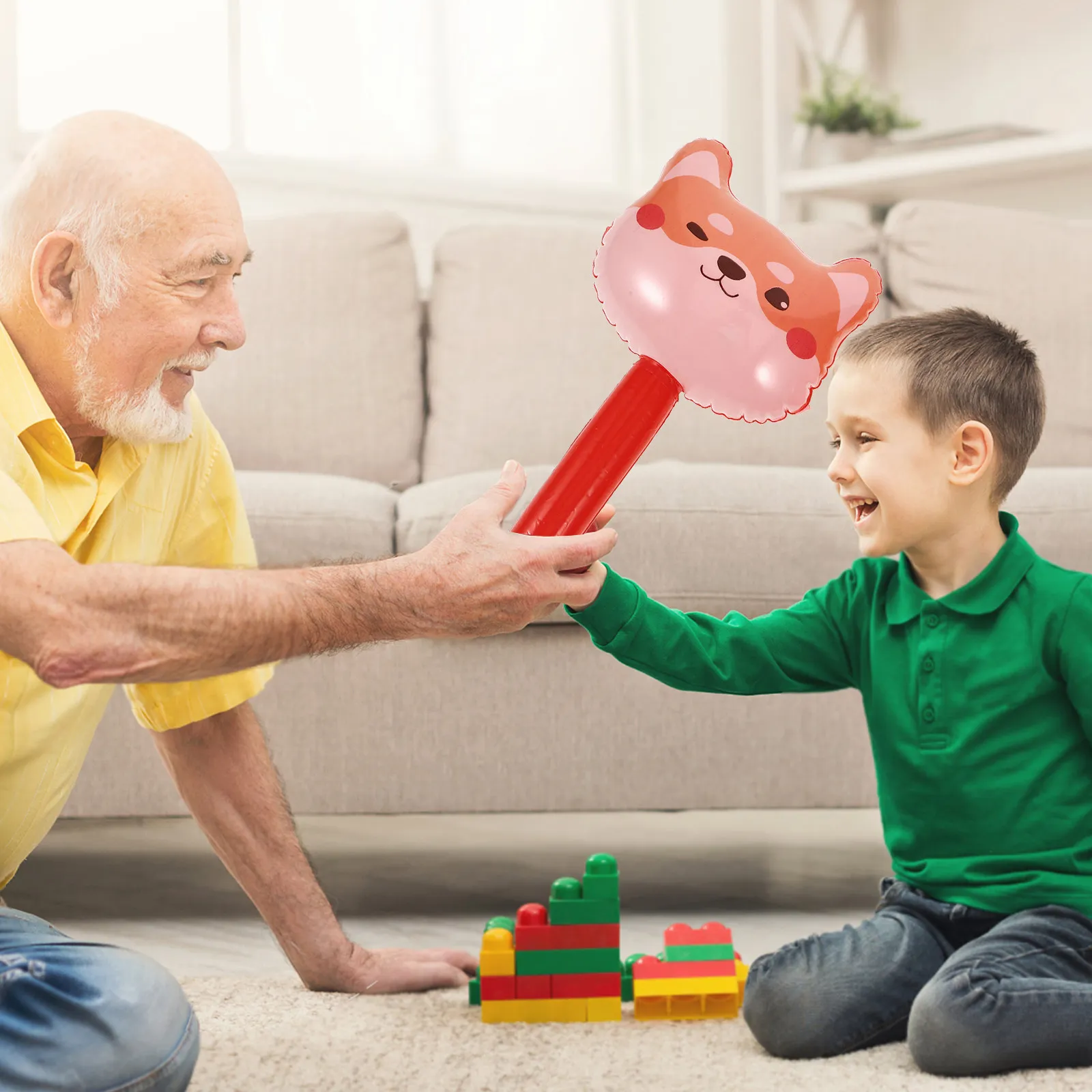 

Набор из 10 надувных молотков в виде лисы для детских игр, мягкий ПВХ, для пляжа и бассейна