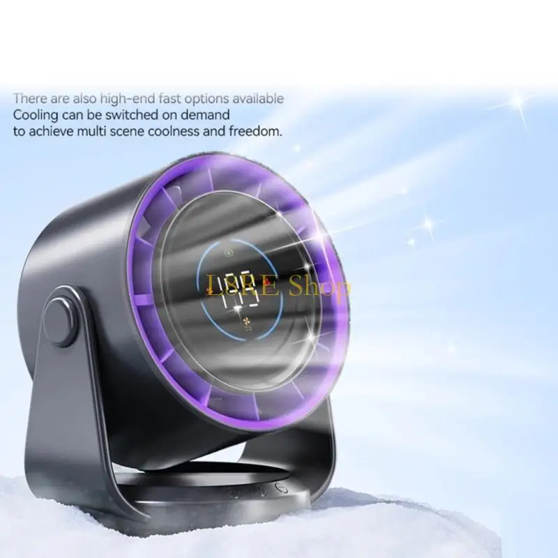 L8RE FAN المحمولة مروحة التبريد القابلة للتعديل مروحة عرض رقمية مريحة للمكتب