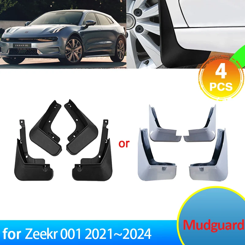 

Car MudFlap for Geely Zeekr 001 2024~2021 2022 2023 Accessories Mud Front Rear Wheels Anti-splash Mudguards Splash Fender Parts