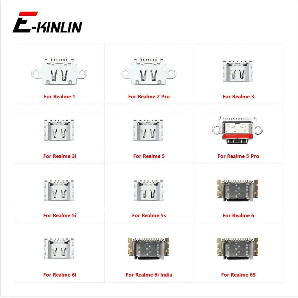 Micro USB Jack Connector Socket Type-C Charging Port Charger Plug Dock For OPPO Realme 1 2 Pro 3 3i 5 5i 5s 6 6i 6S