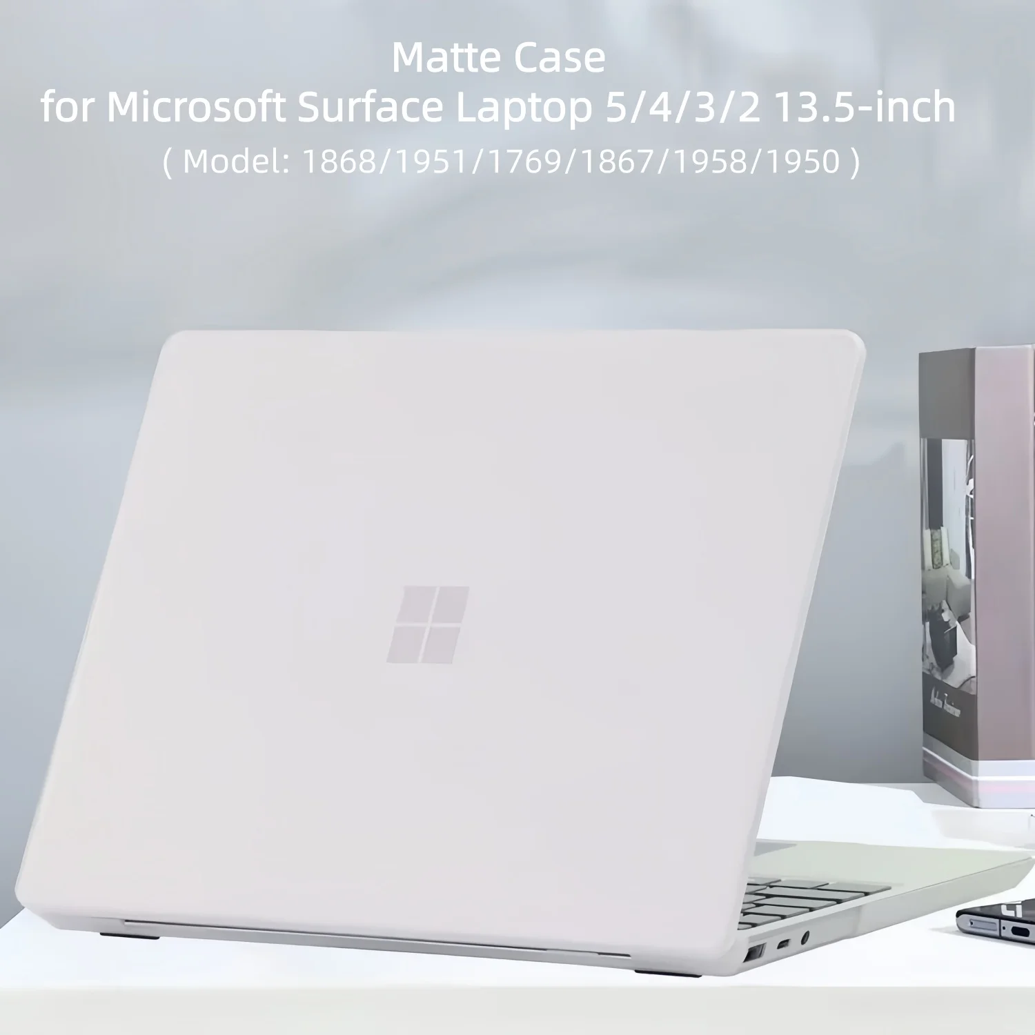

Frosted Hard Cover for 13.5" Microsoft Surface Laptop 2/3/4/5 Case 2022 2021 2019 Matte Shockproof Slim PC Protective Shell