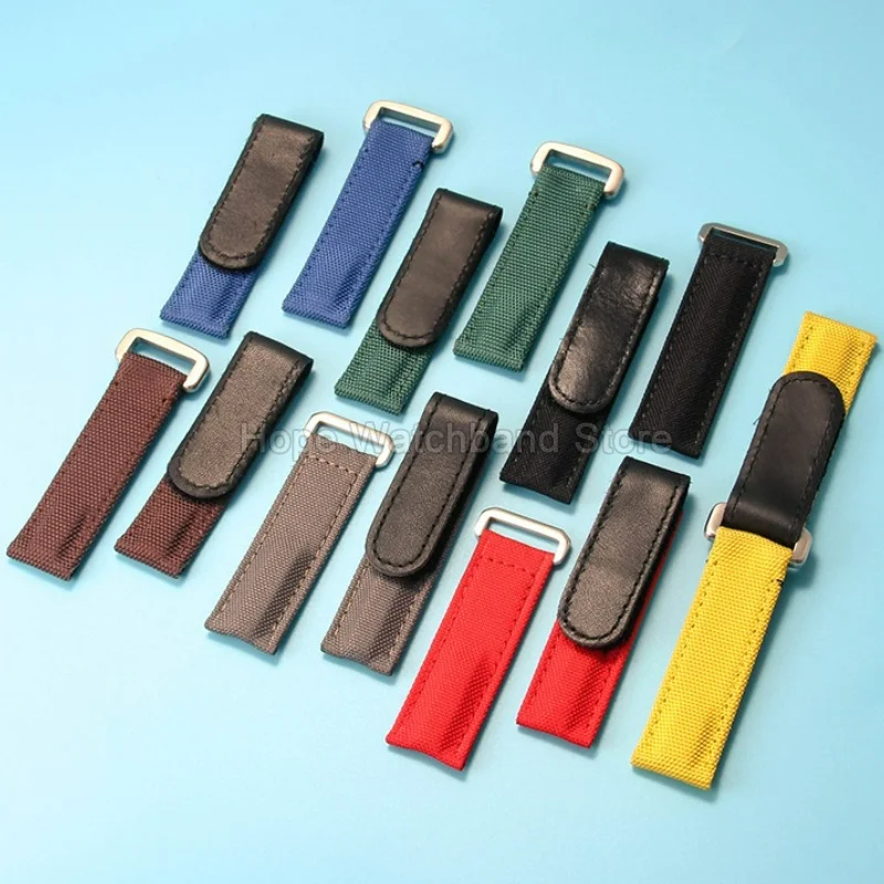 Flat Interface 20mm Nylon Bracelet Universal Style Watch Strap for Rolex Yacht‑Master GMT Tissot Omega Tudor Exquisite Watchband