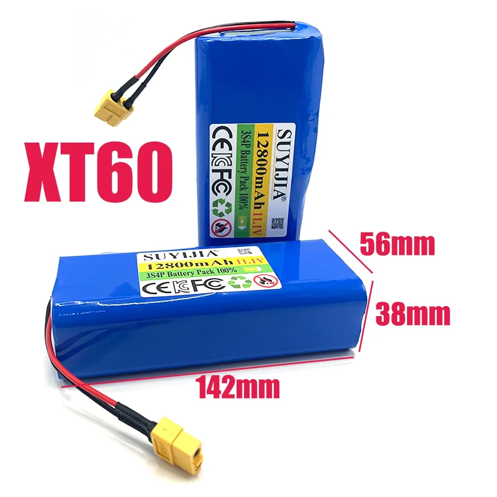 

3S4P 11,1 В 12800 мАч 12,6 В 18650 литий-ионный аккумулятор BMS маршрутизатор аккумуляторная батарея приманка корабль аварийный источник питания