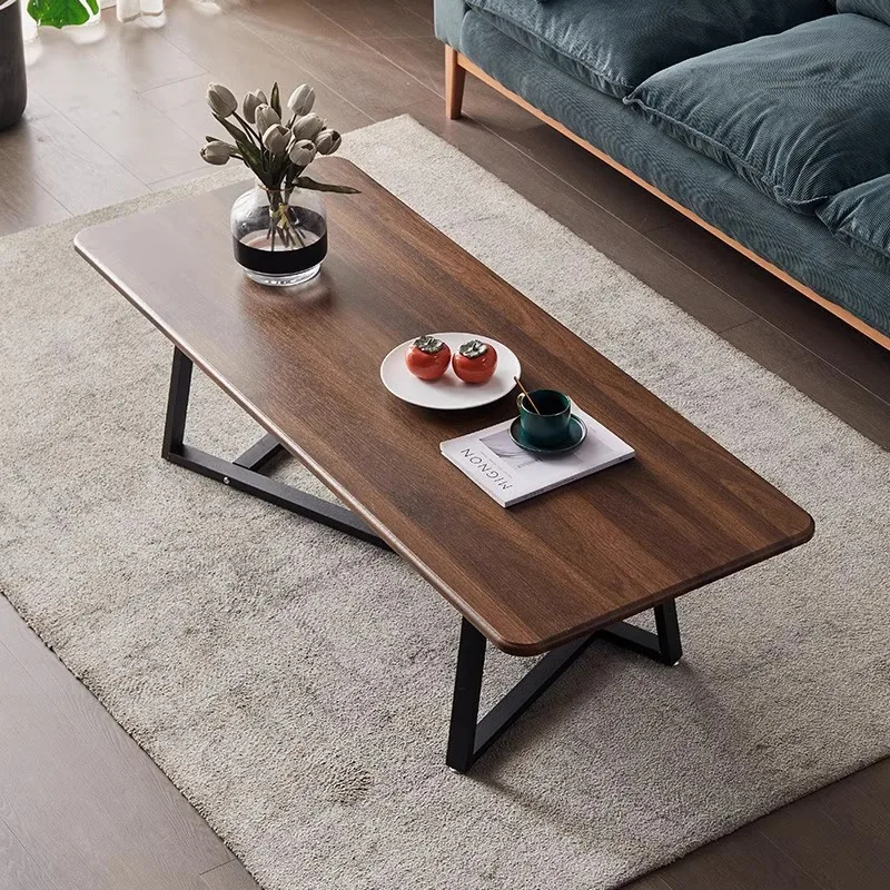 

Living Room Large Coffee Table End with Metal Frame and Non-Slip Feet Stable Centre for Office Hospitality