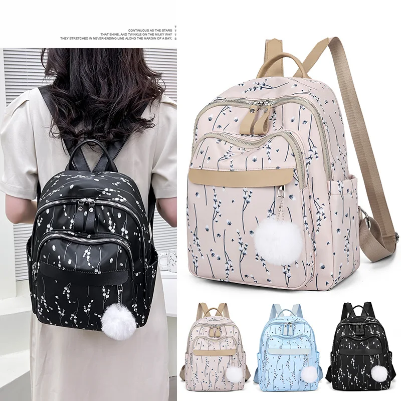 New Women's Large Capacity Backpack for Girls' Travel Korean Version Backpack for Students' Leisure Schoolbag