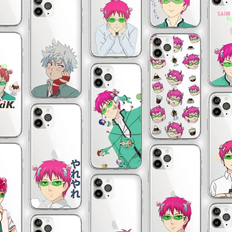 The Disastrous Life of Saiki K Phone Case Transparent soft For iphone 11 13 12 14 x xs xr pro max mini plus