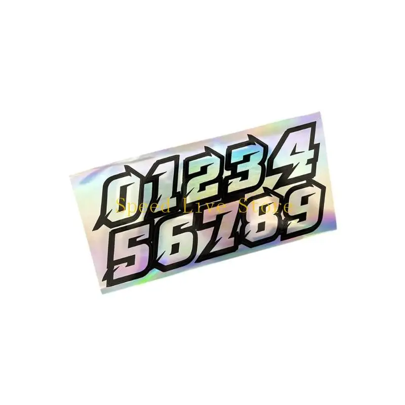

547C Vibrant Motorcycle Number Plates Quick Application Weatherproof