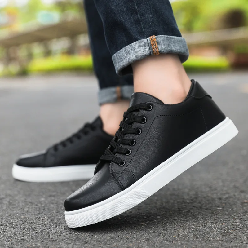 New fashion men's casual shoes  low top small white shoes Korean version trendy sports board shoes