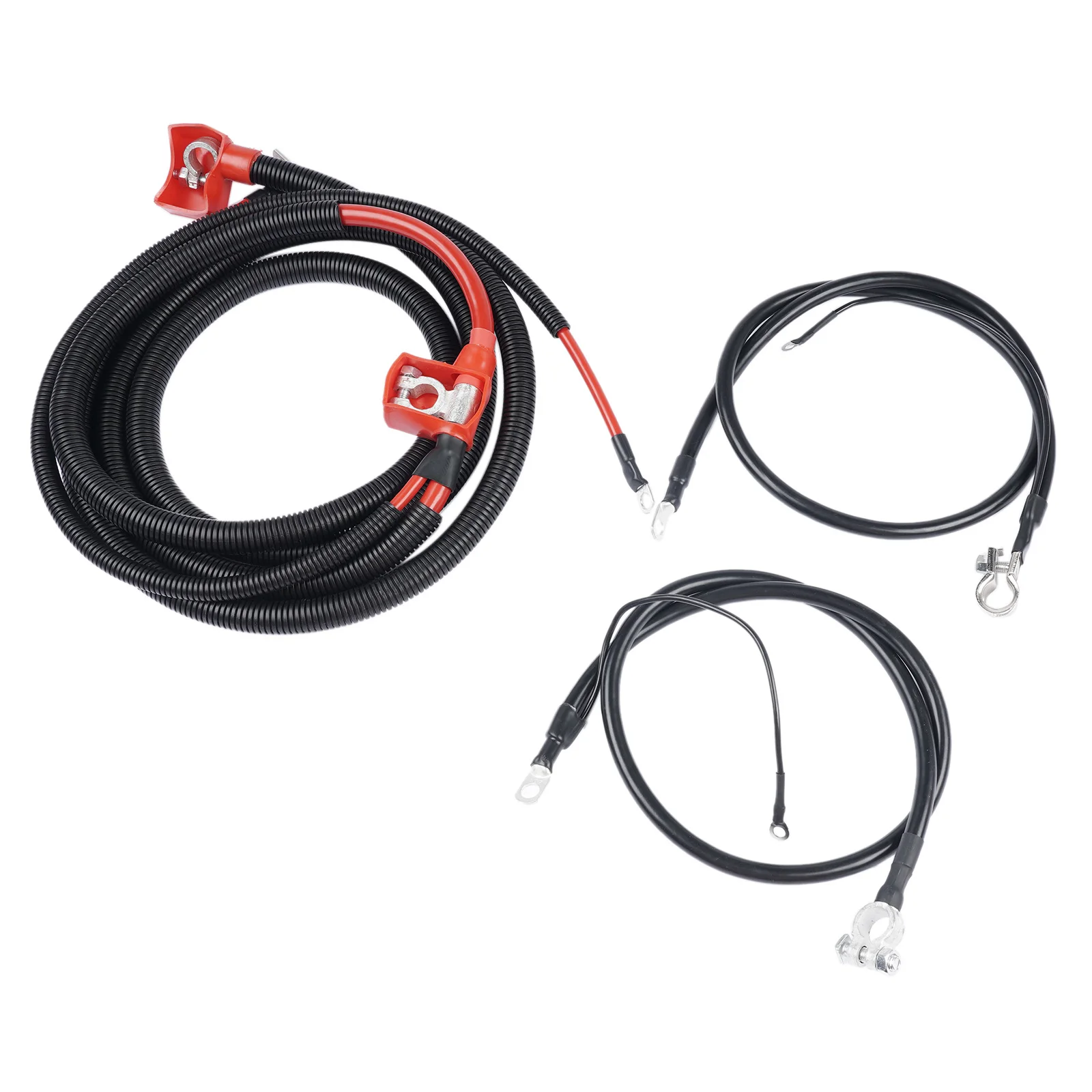 AP03 Positive & Negative Starter Battery Cable Kit for Ford F-250 F-350 7.3L Diesel 1994-1997 F5TZ14301A F5TZ14300B view 4