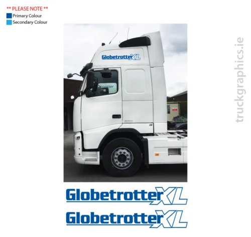 

Наклейка на окно для x2 Volvo Globetrotter FH XL
