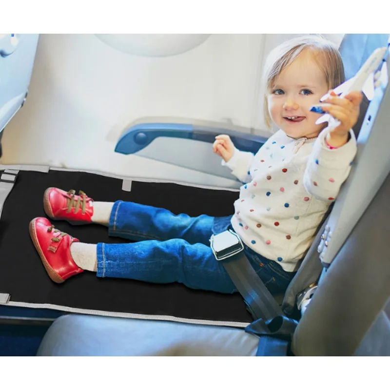 Kids Airplane Seat Extender, Portable Travel Extension Mat, Toddler Airplane Travel Hammock Bed for Flight
