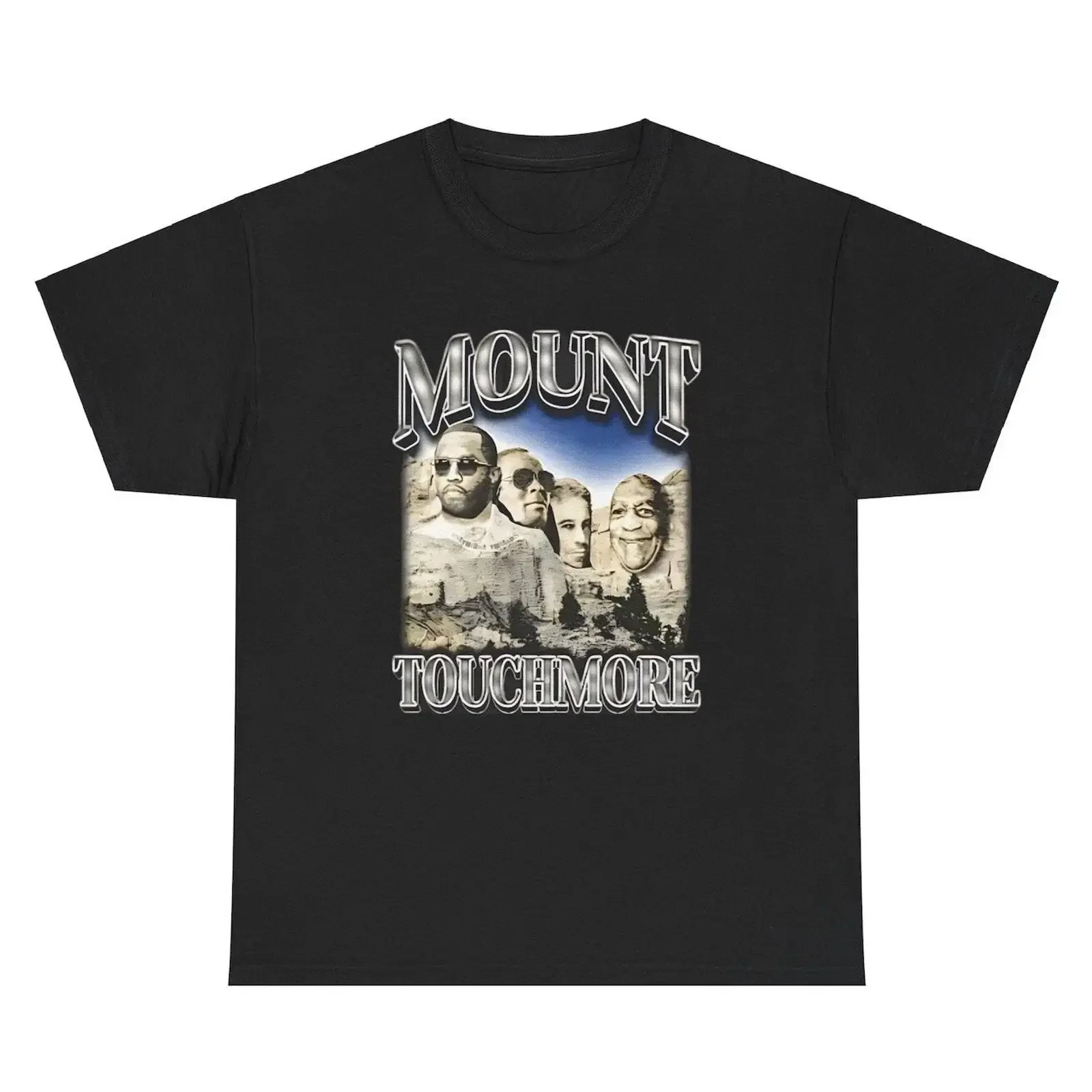 Mount Touchimore Diddy T Shirt lustig Meme dummer Humor offensiver Witz Wortspiel vintage Washed Top For Everyday Wear Unisex