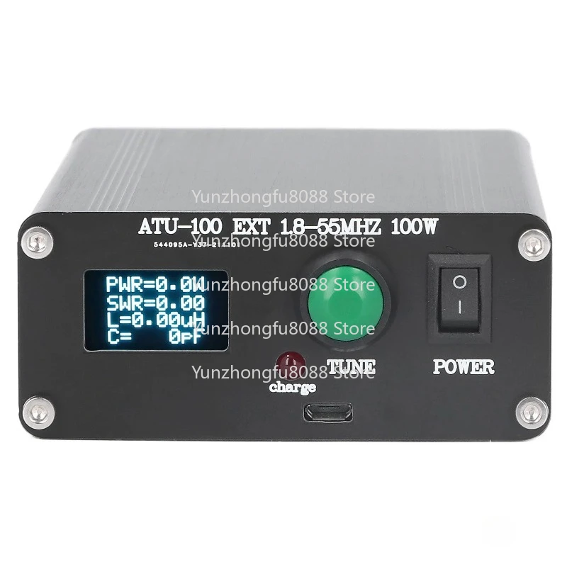 

Антенный тюнер Мини-автоматический антенный тюнер для радиооборудования 1,8 ~ 55 МГц 0,96 дюйма с корпусом Электроинструменты ATU-100