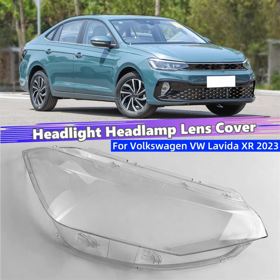 For Volkswagen VW Lavida XR 2023 Accessories Car Lampcover Caps Headlight Glass Car Front Headlight Lens Cover Lights Shell