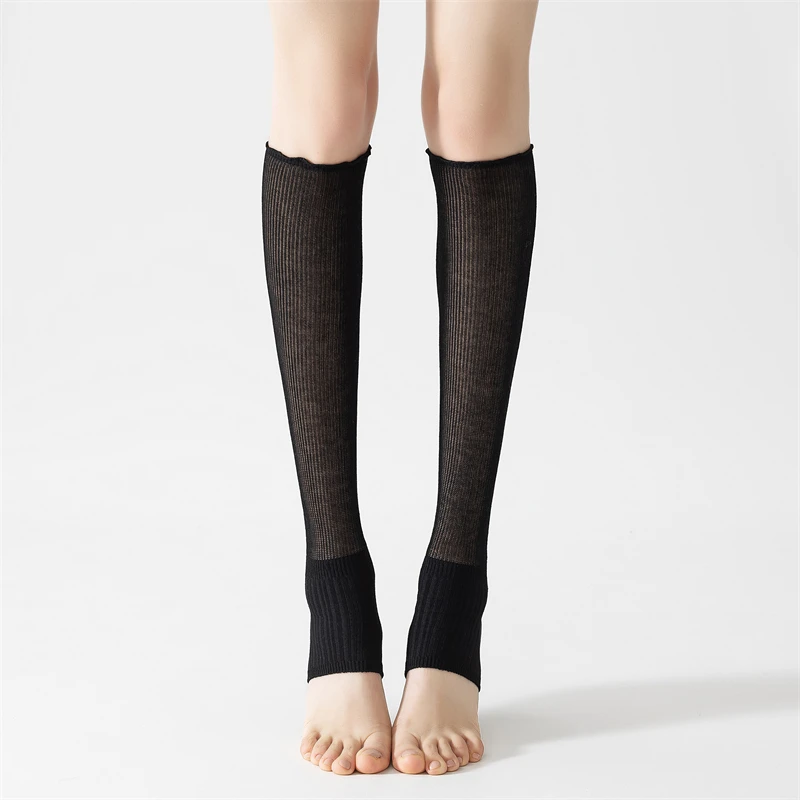 1pair Women's Sock High Fashion Stockings Basic Women Leg Warmers Japanese Style Cotton Thin Girls Knee Socks Simple Long