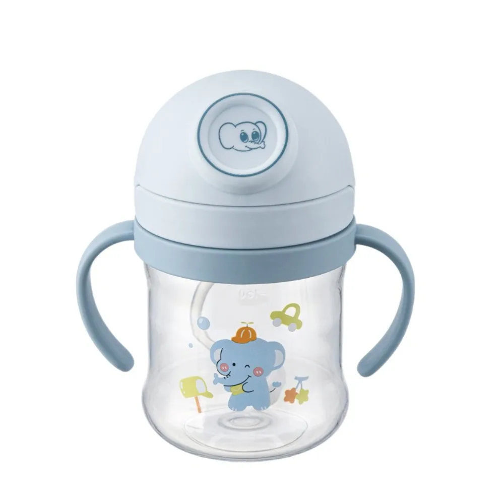 

Многоразовая детская тренировочная чашка с мультяшными животными, милая бутылочка для воды для младенцев, герметичная детская чашка-непроливайка, чашка для кормления